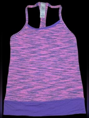 Size 6 Ivivva Heathered Pink & Purple Racerback Tank Top